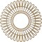 Ekena Millwork Cornelius Wood Fretwork Pierced Ceiling Medallion, Hickory, 22"OD x 8 1/8"ID x 1/4"T CMWP22X0250CRHI - alternate 3
